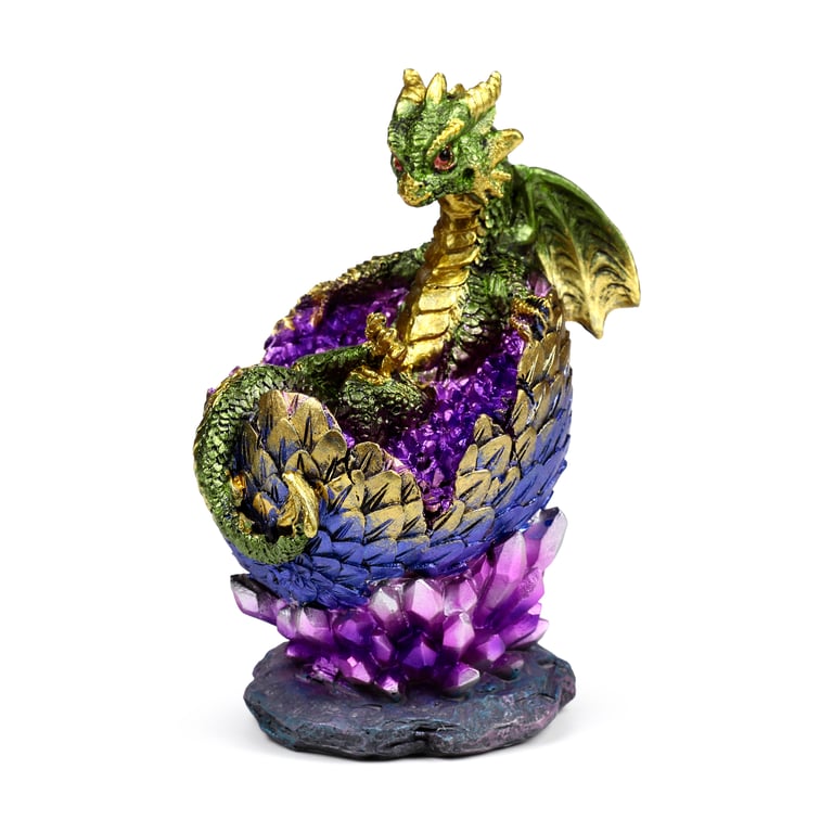 Elements Dragon - Resin Hatching Crystal Egg Home Decor Art Piece