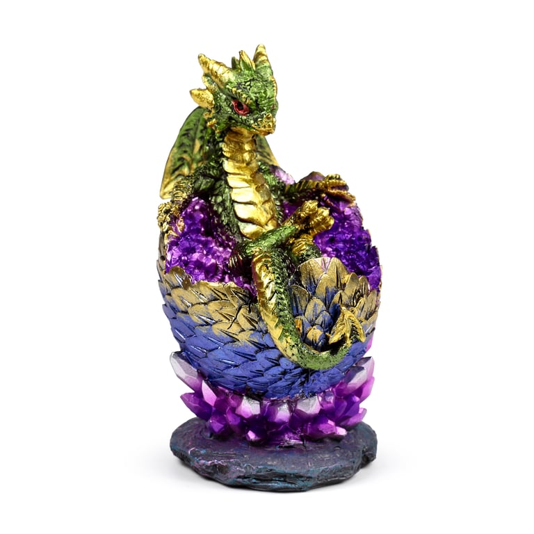 Elements Dragon - Resin Hatching Crystal Egg Home Decor Art Piece