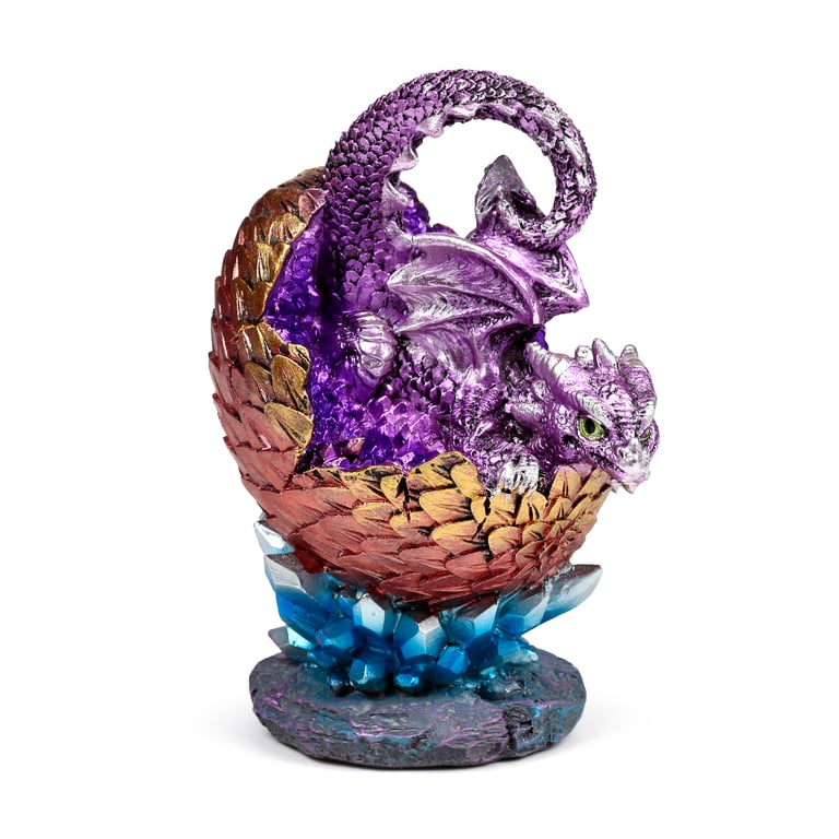 Elements Dragon - Resin Hatching Crystal Egg Home Decor Art Piece