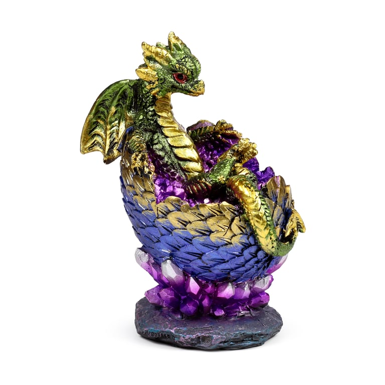Elements Dragon - Resin Hatching Crystal Egg Home Decor Art Piece
