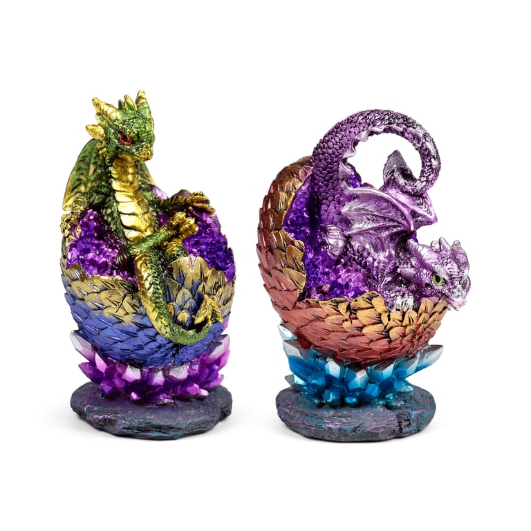 Elements Dragon - Resin Hatching Crystal Egg Home Decor Art Piece