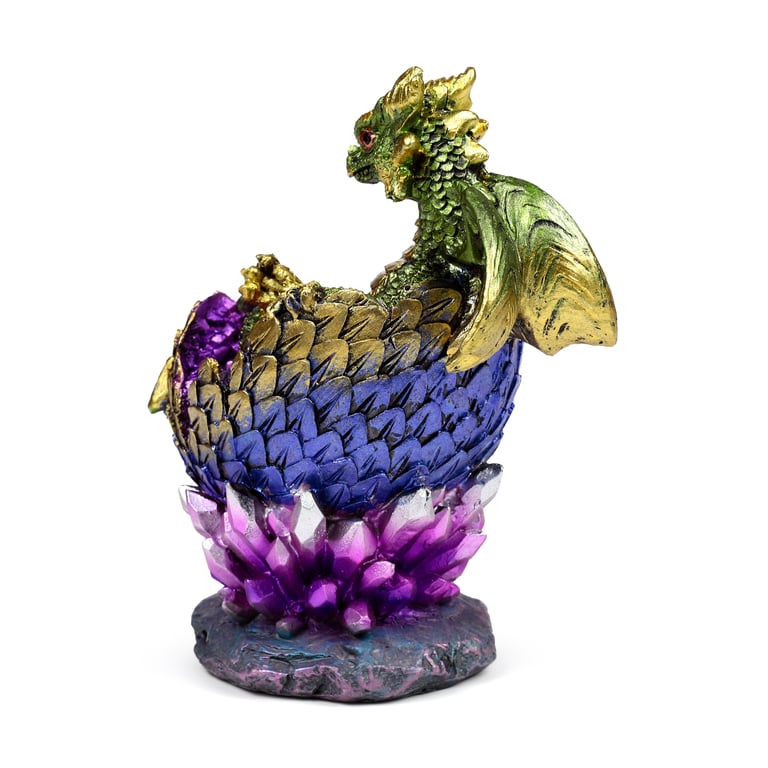 Elements Dragon - Resin Hatching Crystal Egg Home Decor Art Piece