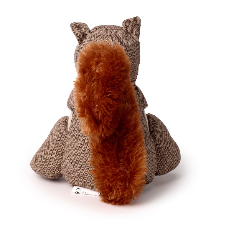 Polyester Plush Door Stop - Squirrel in Bowtie