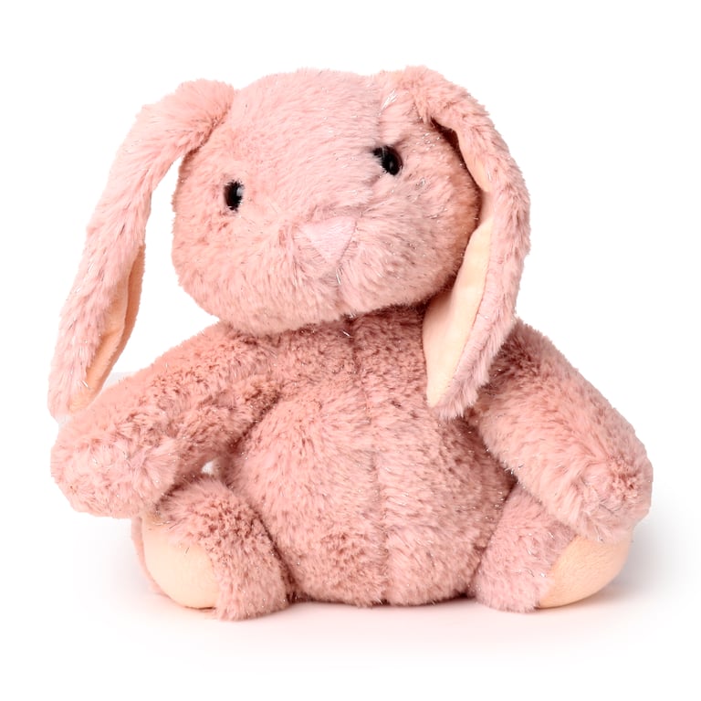 Pink Bunny Rabbit Plush Door Stop - Indoor Decorative Polyester Stopper