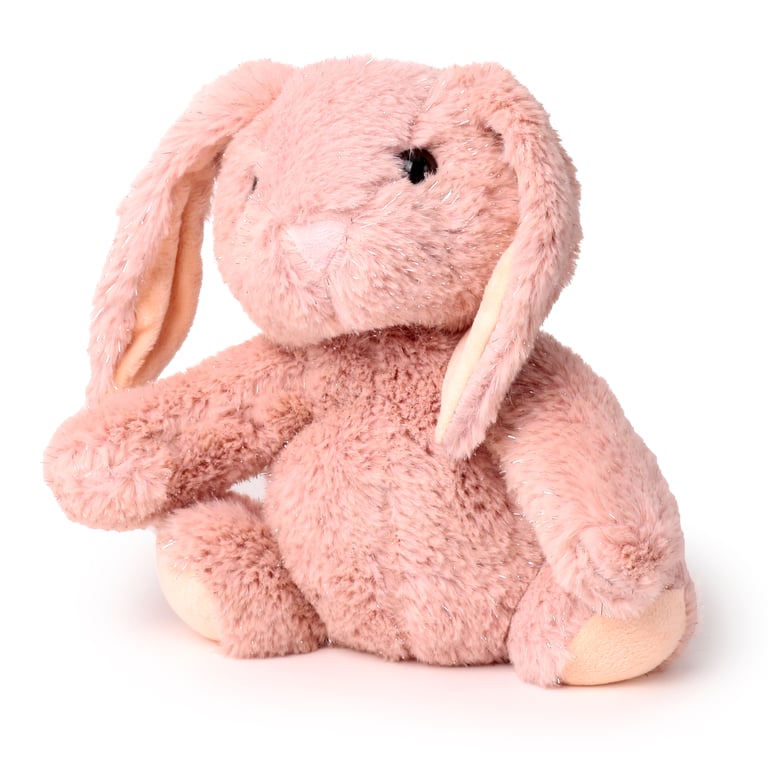 Pink Bunny Rabbit Plush Door Stop - Indoor Decorative Polyester Stopper