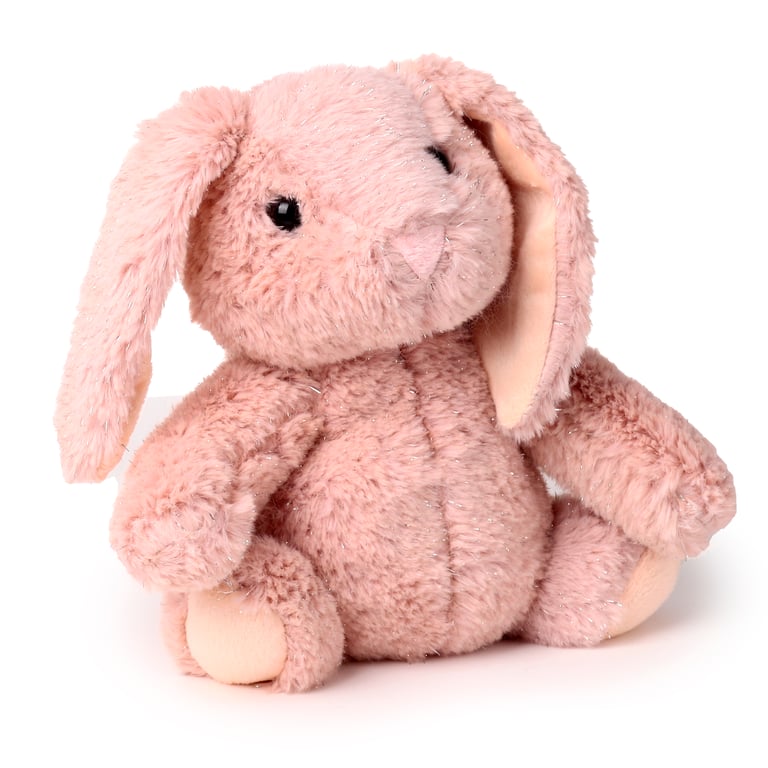 Pink Bunny Rabbit Plush Door Stop - Indoor Decorative Polyester Stopper