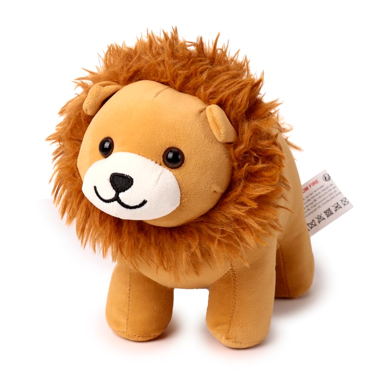 Plush Lion Door Stop - Soft Polyester Construction for Indoor Decorative Use