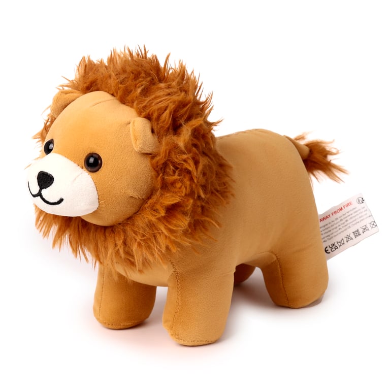 Plush Lion Door Stop - Soft Polyester Construction for Indoor Decorative Use