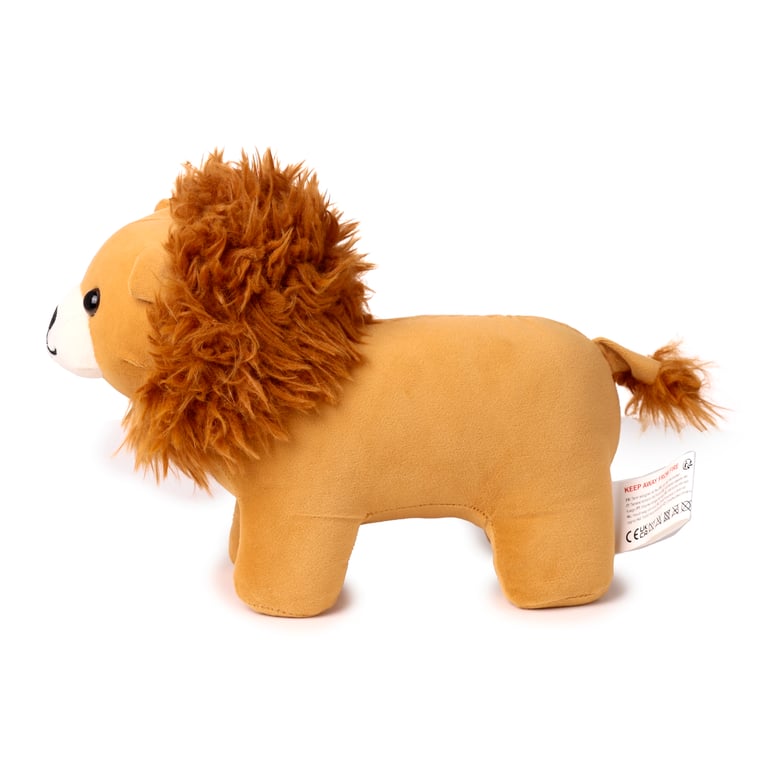 Plush Lion Door Stop - Soft Polyester Construction for Indoor Decorative Use