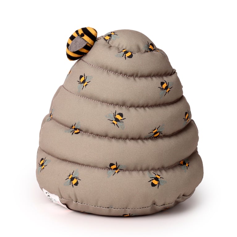 Polyester Beehive Door Stop - Non-Toxic Indoor Decor Item
