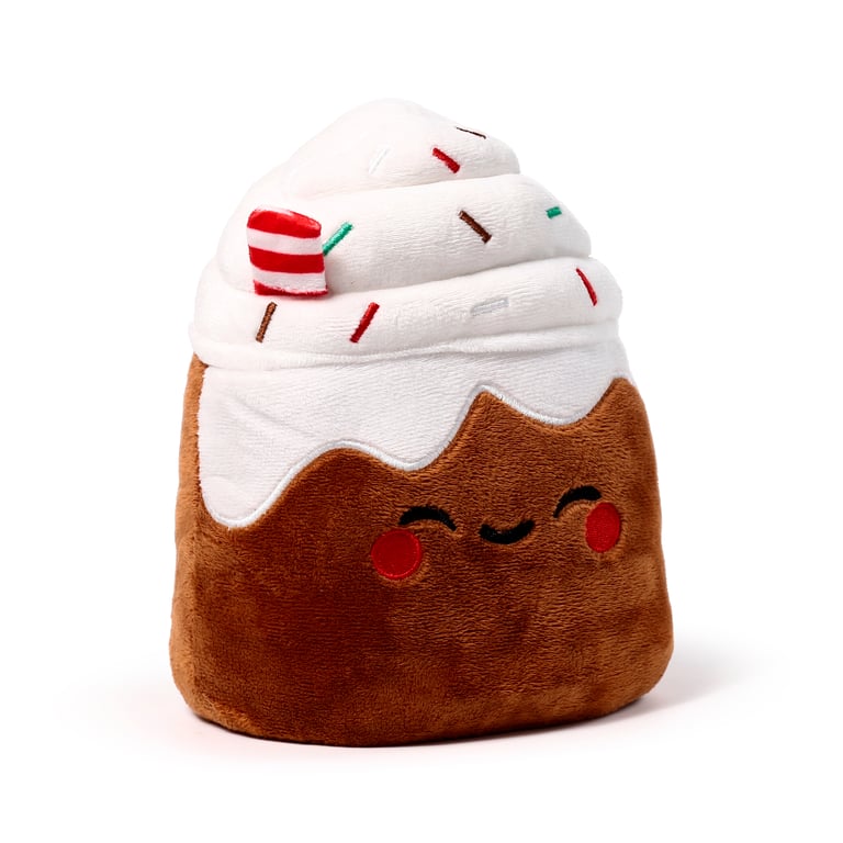 Spiced Latte Plush Door Stop - Indoor Decorative Polyester Material