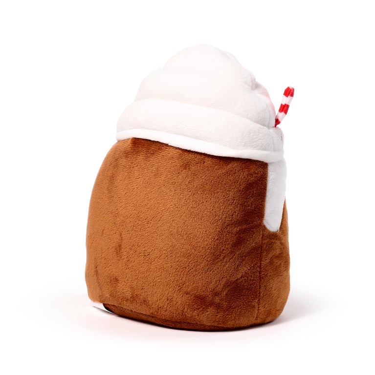 Spiced Latte Plush Door Stop - Indoor Decorative Polyester Material