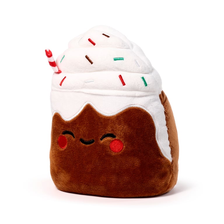Spiced Latte Plush Door Stop - Indoor Decorative Polyester Material