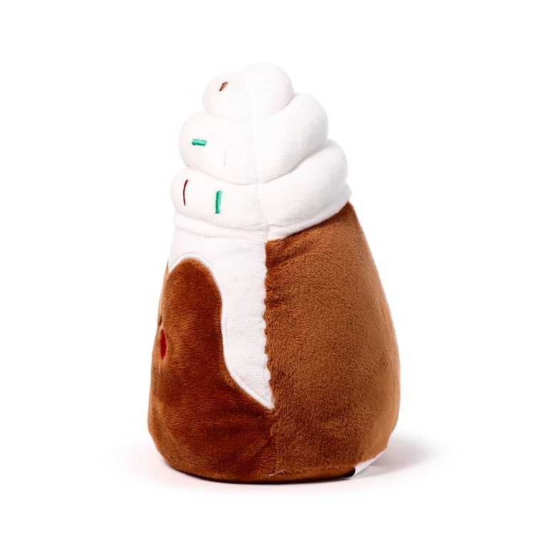 Spiced Latte Plush Door Stop - Indoor Decorative Polyester Material