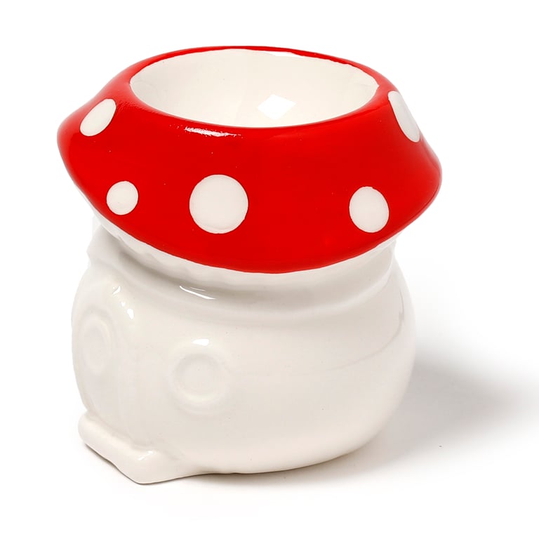 Dolomite Ceramic Fairy Toadstool House Egg Cup - Food Safe and Microwave Unnecessary