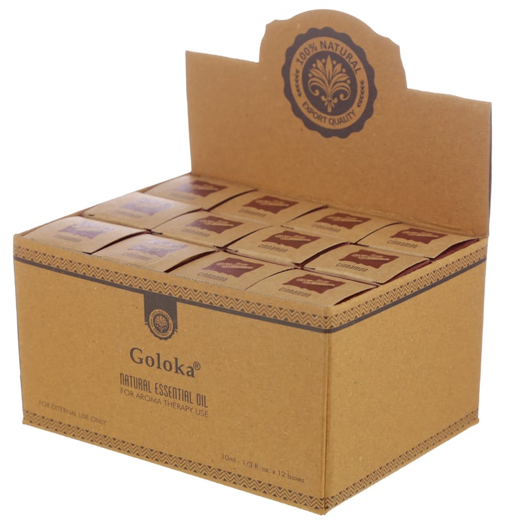 Goloka 100 Pure Natural Cinnamon Essential Oil - Vegan & Cruelty-Free (10ml)