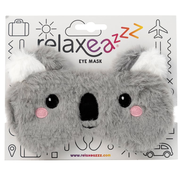 Plush Adoramals Koala Polyester Eye Mask for Indoor Use - Adult Size