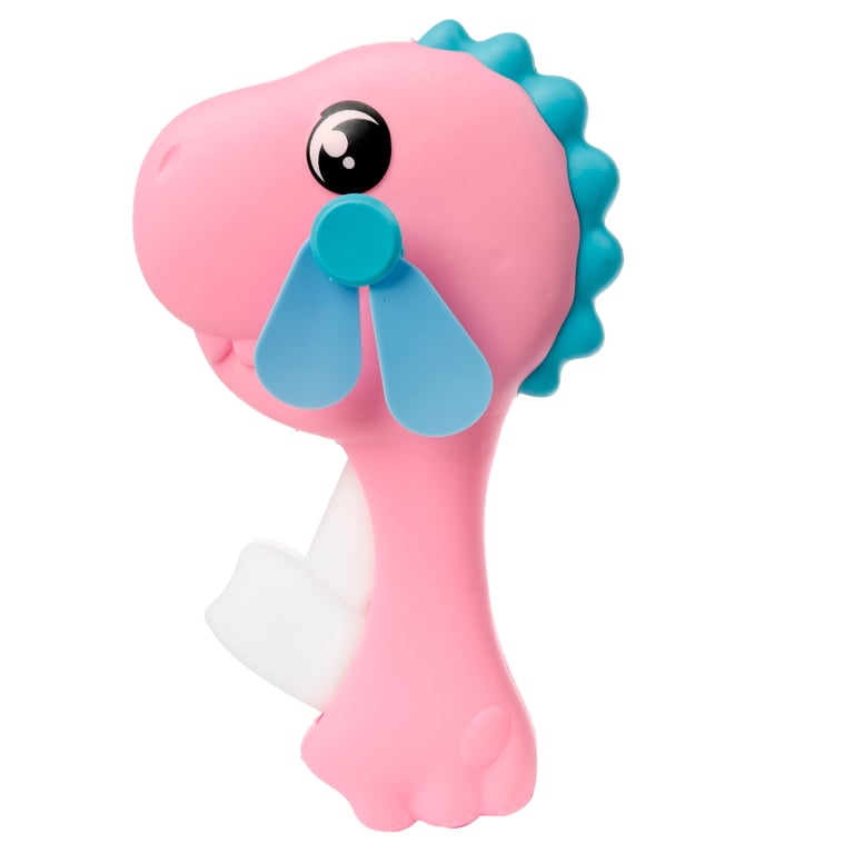 Polypropylene Hand Operated Dinosauria Fan - CE/UKCA Marked & EN71 Certified Home Decor Accessory