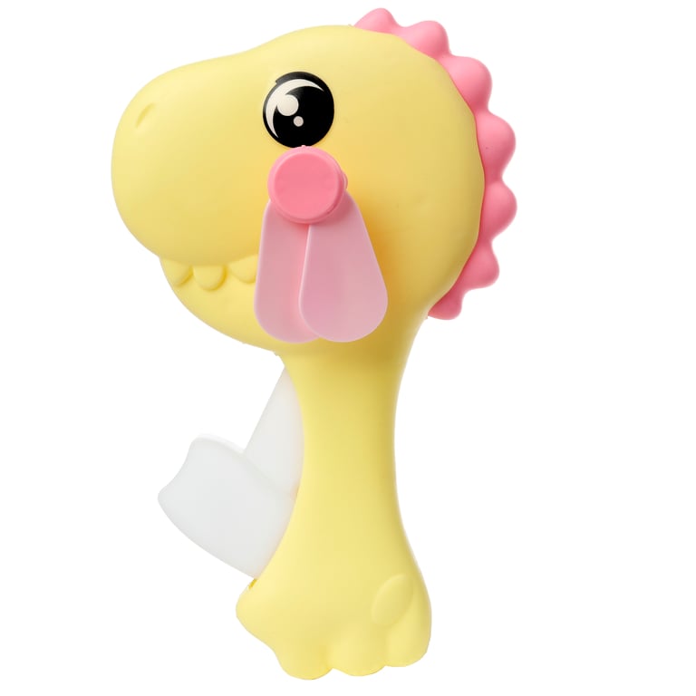 Polypropylene Hand Operated Dinosauria Fan - CE/UKCA Marked & EN71 Certified Home Decor Accessory
