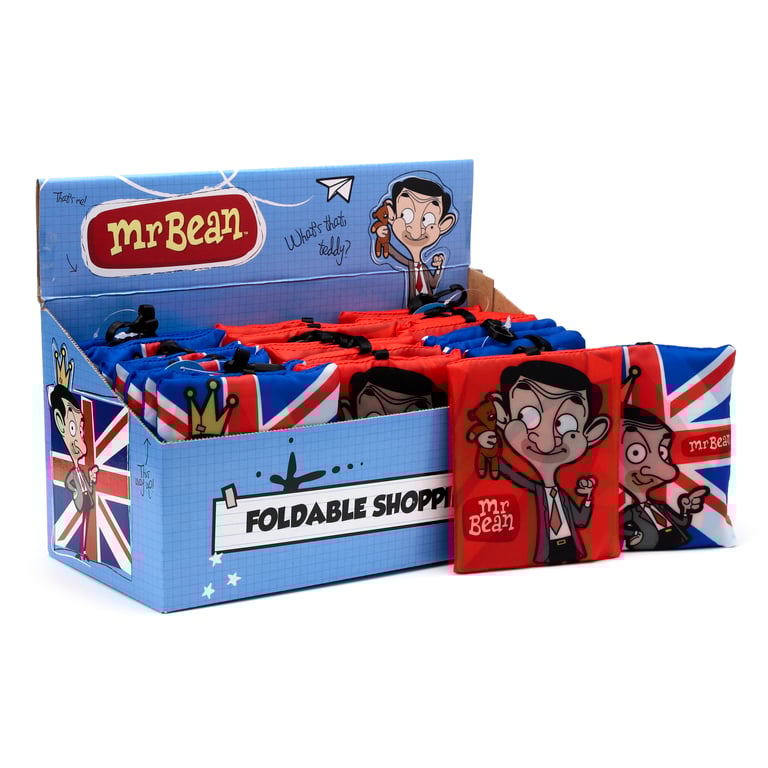 Mr Bean Reusable Polyester Foldable Shopping Bag
