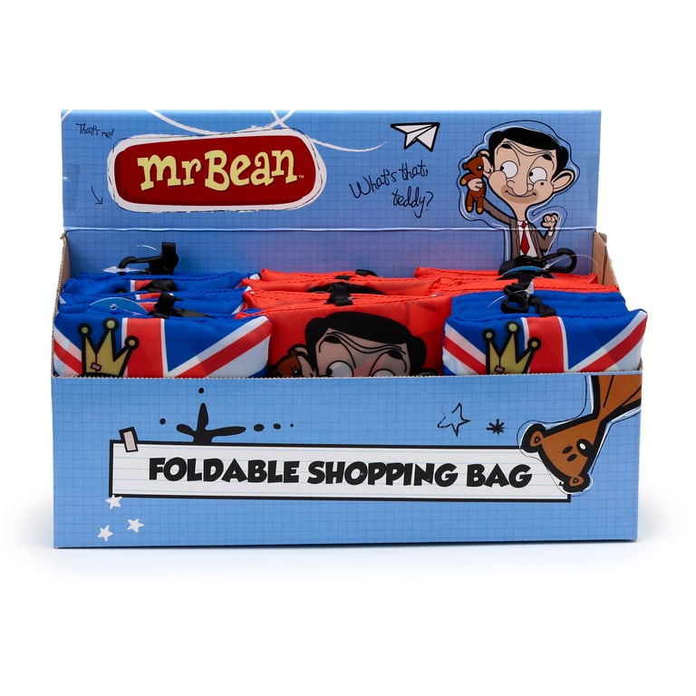 Mr Bean Reusable Polyester Foldable Shopping Bag