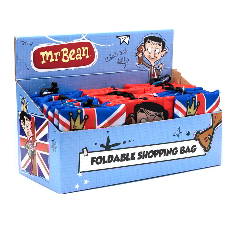 Mr Bean Reusable Polyester Foldable Shopping Bag