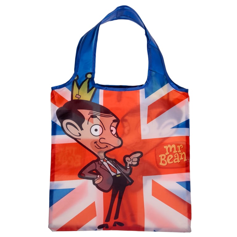 Mr Bean Reusable Polyester Foldable Shopping Bag