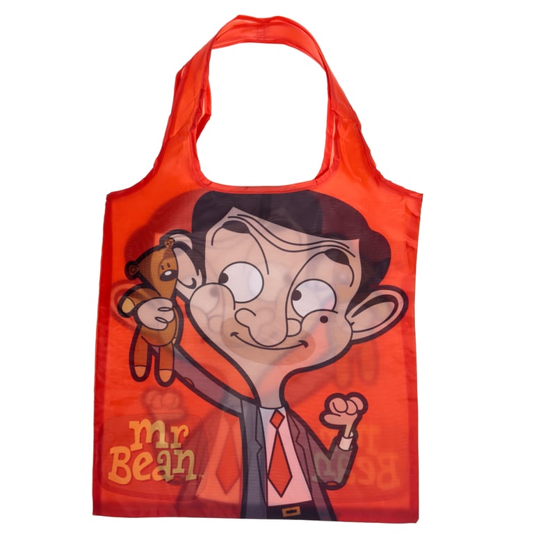 Mr Bean Reusable Polyester Foldable Shopping Bag