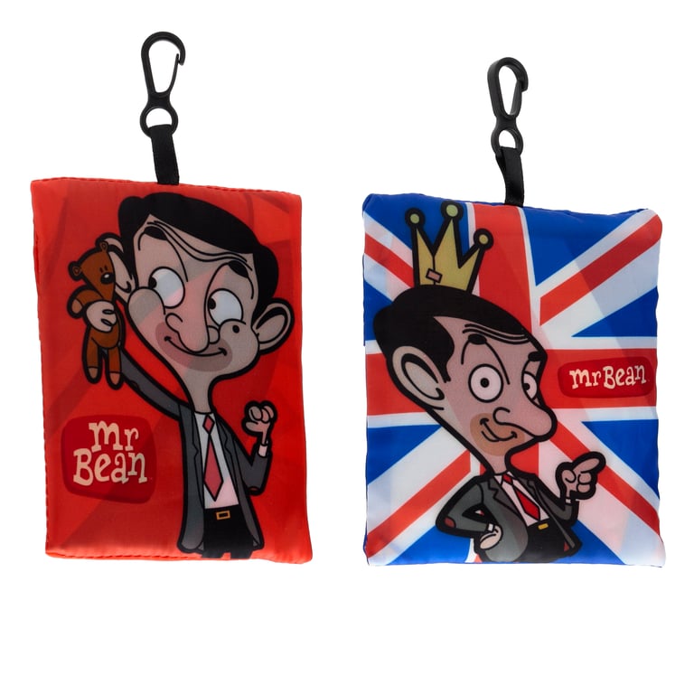 Mr Bean Reusable Polyester Foldable Shopping Bag