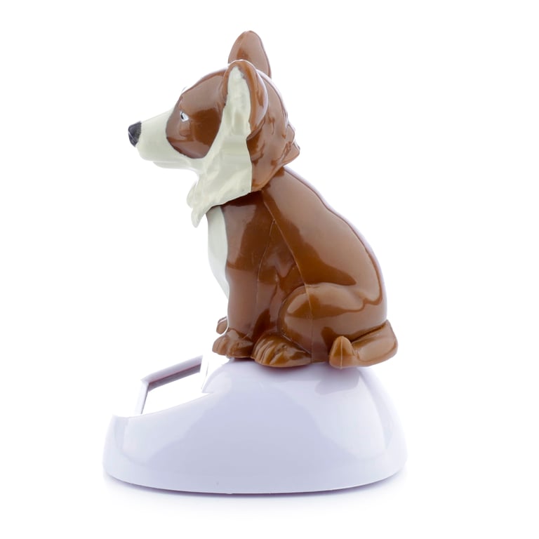Collectable Solar Powered Corgi Pal - CE Marked, ABS Material, Magnet Function