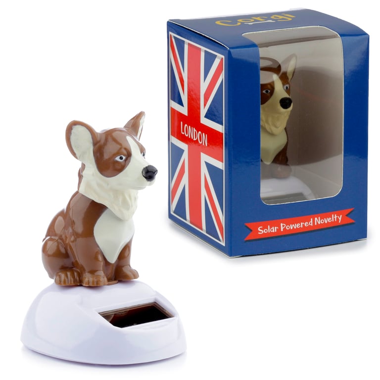 Collectable Solar Powered Corgi Pal - CE Marked, ABS Material, Magnet Function