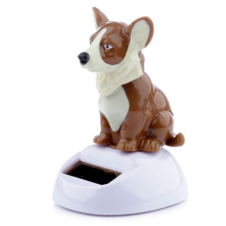 Collectable Solar Powered Corgi Pal - CE Marked, ABS Material, Magnet Function