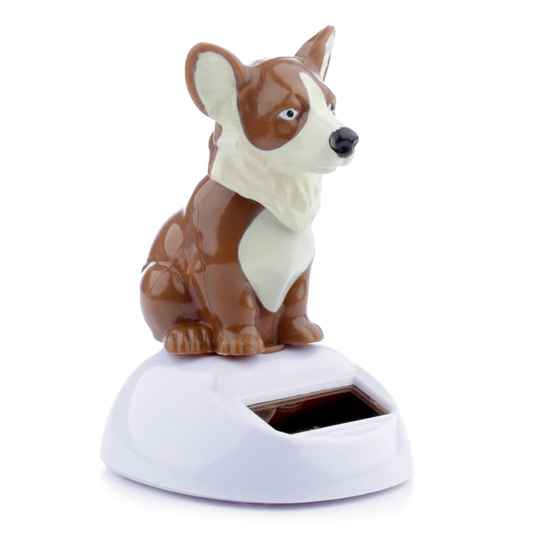 Collectable Solar Powered Corgi Pal - CE Marked, ABS Material, Magnet Function