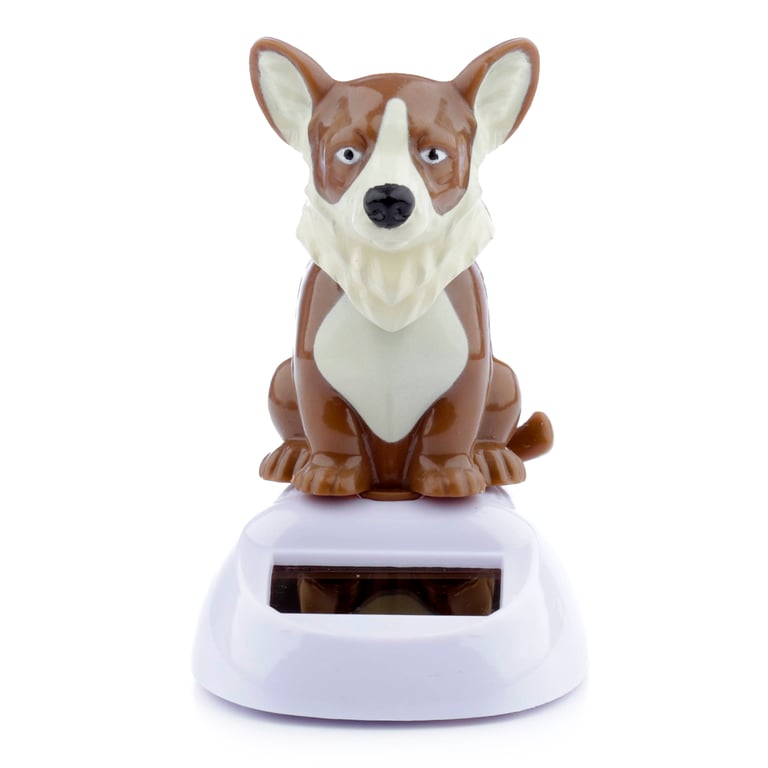 Collectable Solar Powered Corgi Pal - CE Marked, ABS Material, Magnet Function