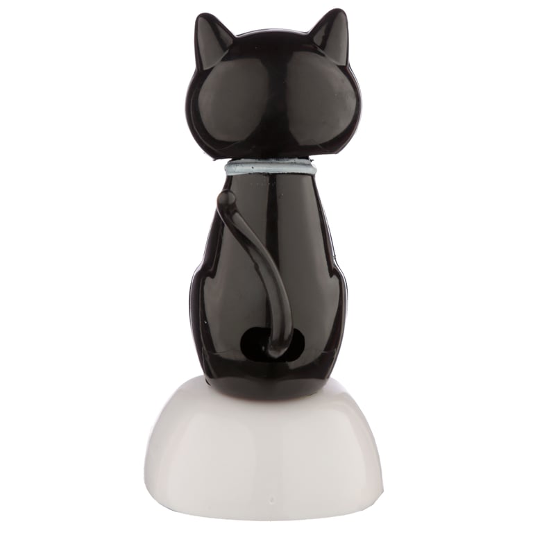 Lucky Black Cat Solar Powered Collectible Decoration