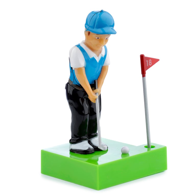 Solar Powered Collectable Golfer - CE Marked Non-Toy Home Decoration