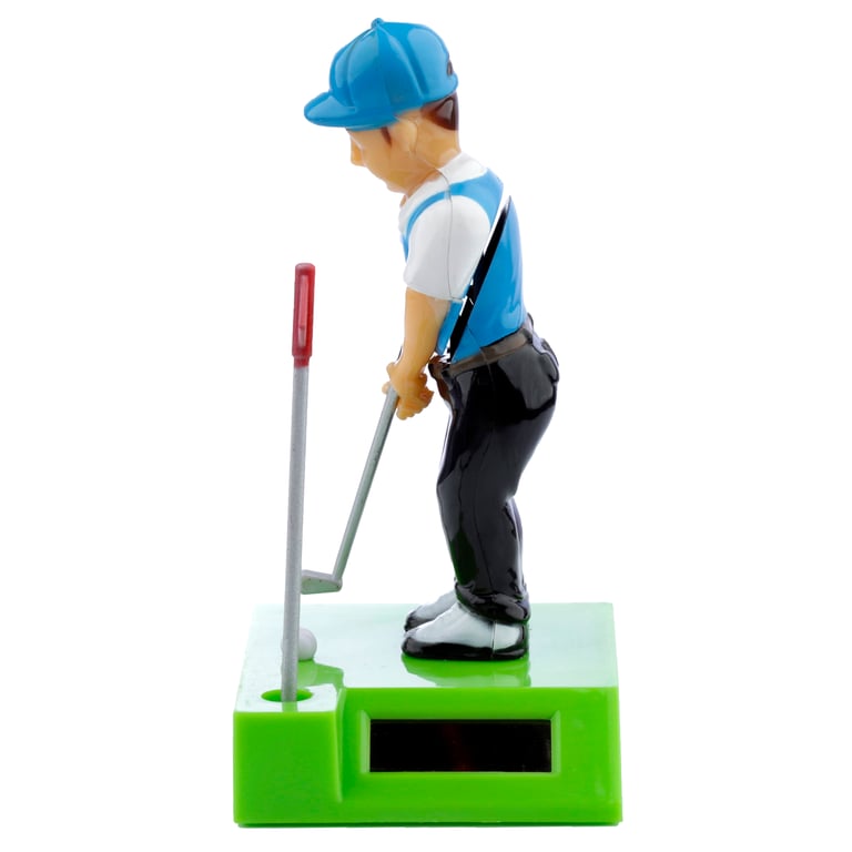 Solar Powered Collectable Golfer - CE Marked Non-Toy Home Decoration