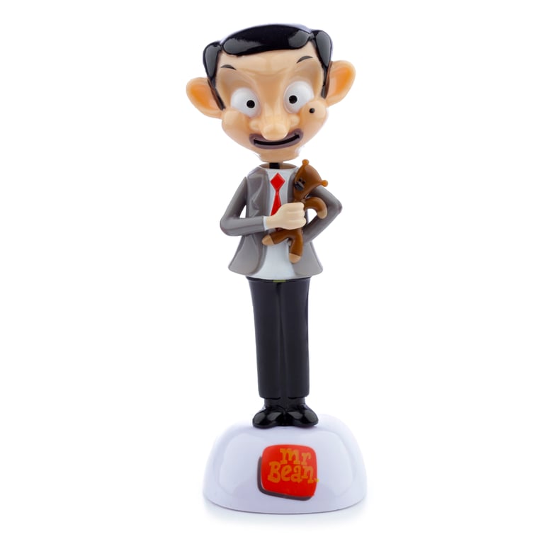 Licensed Solar Powered Collectible Mr Bean & Teddy Home Decor