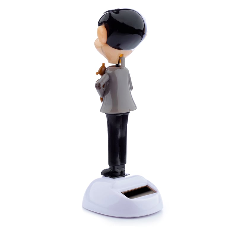 Licensed Solar Powered Collectible Mr Bean & Teddy Home Decor