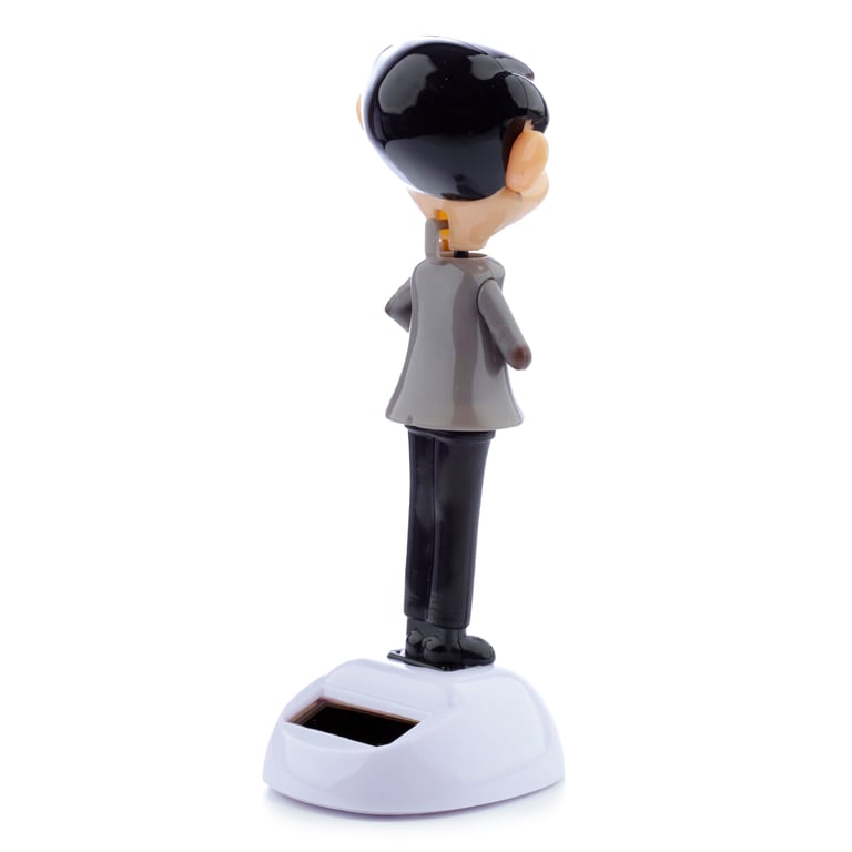 Licensed Solar Powered Collectible Mr Bean & Teddy Home Decor