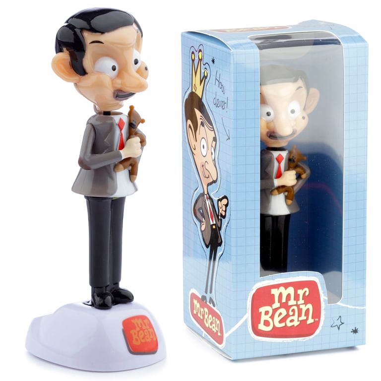 Licensed Solar Powered Collectible Mr Bean & Teddy Home Decor