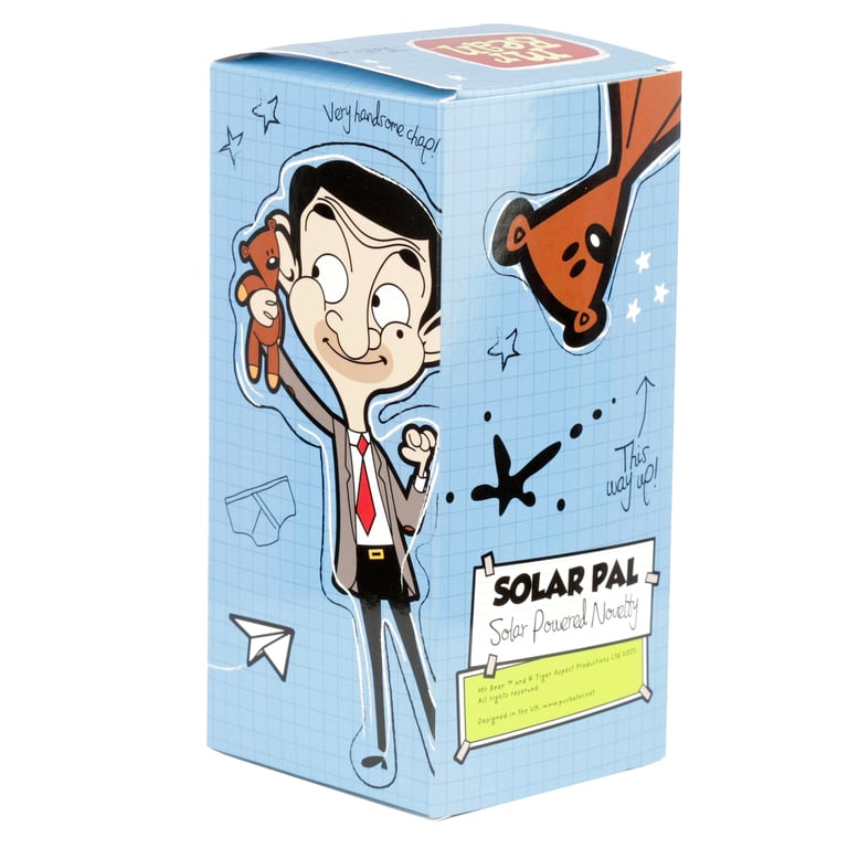 Licensed Solar Powered Collectible Mr Bean & Teddy Home Decor