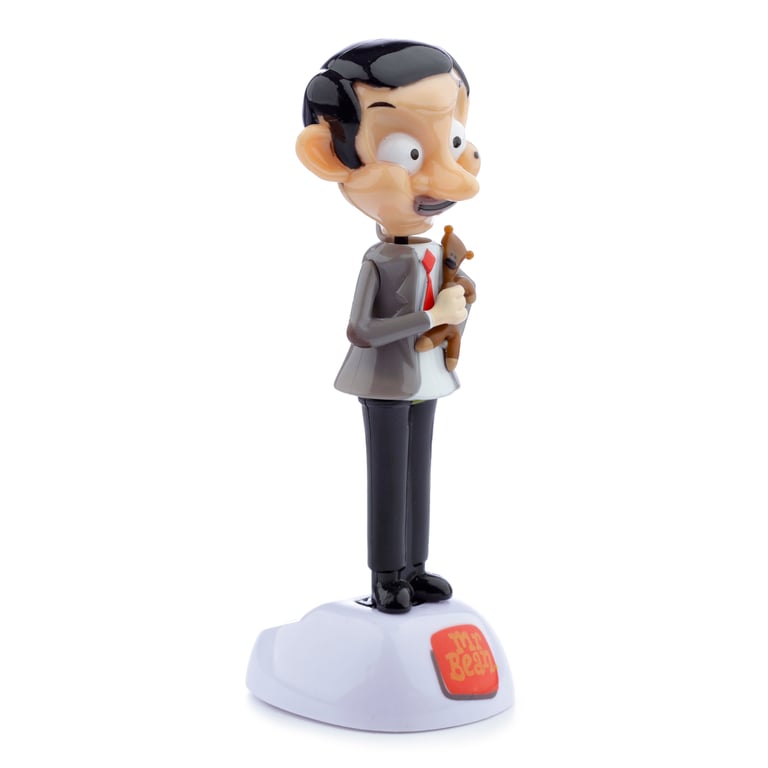 Licensed Solar Powered Collectible Mr Bean & Teddy Home Decor