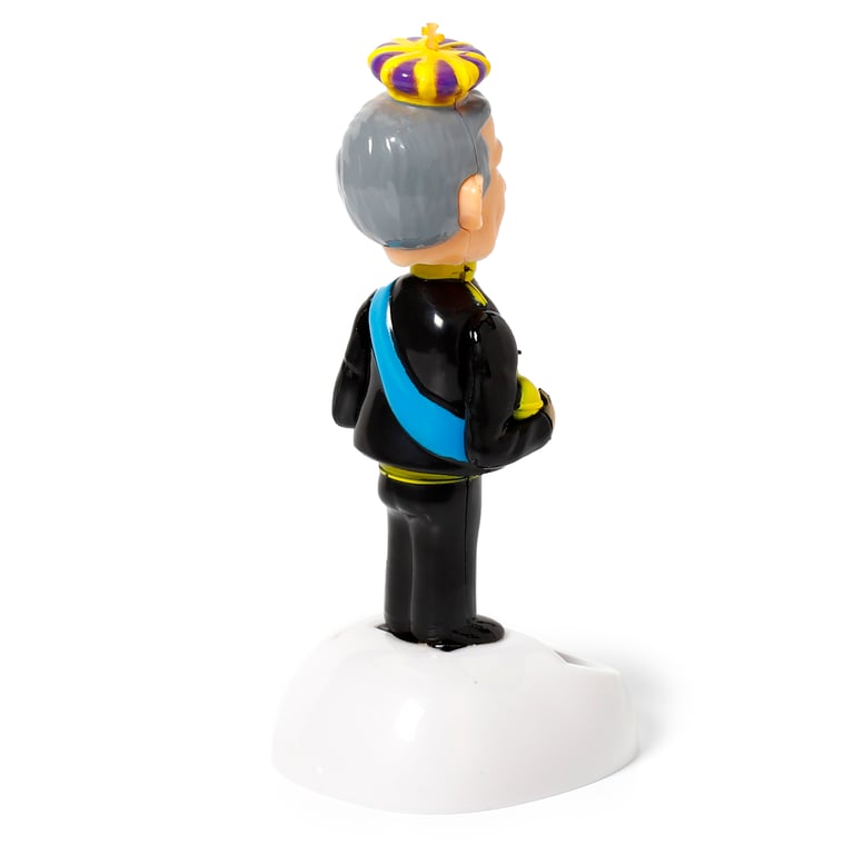 King Charles Solar Powered Collectable Figurine - CE Marked Home Decor Magnet