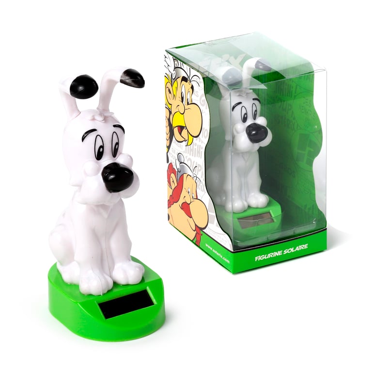 Asterix Solar Powered Collectible Idefix (Dogmatix) Figurine - Licensed Home Decor Collectibles