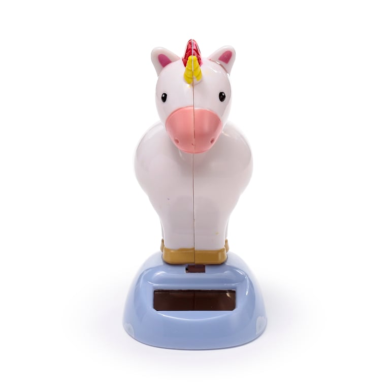 Solar Pal - Solar Powered Unicorn Decoration with Magnetic Metal and Copper Fixture