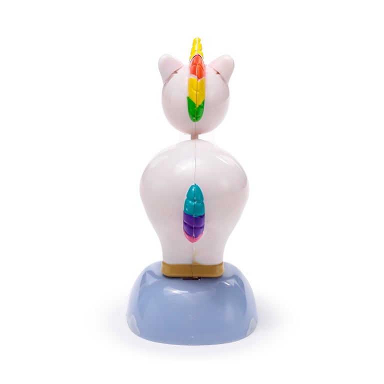 Solar Pal - Solar Powered Unicorn Decoration with Magnetic Metal and Copper Fixture