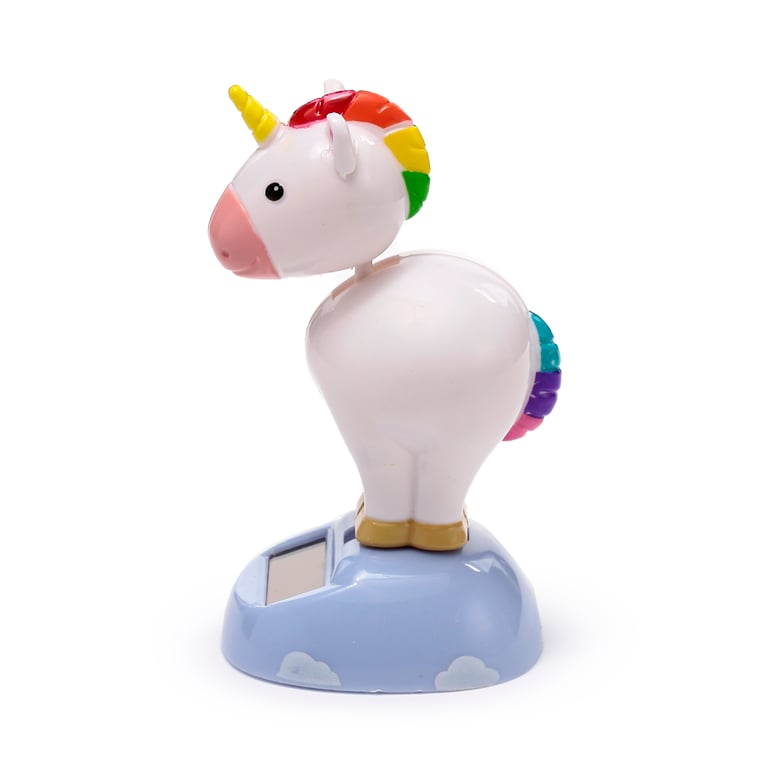 Solar Pal - Solar Powered Unicorn Decoration with Magnetic Metal and Copper Fixture