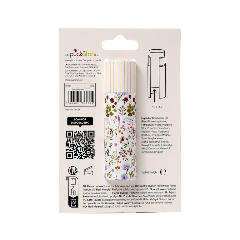 Nectar Meadows Solid Perfumed Stick Balm - Eco Friendly & Cruelty Free
