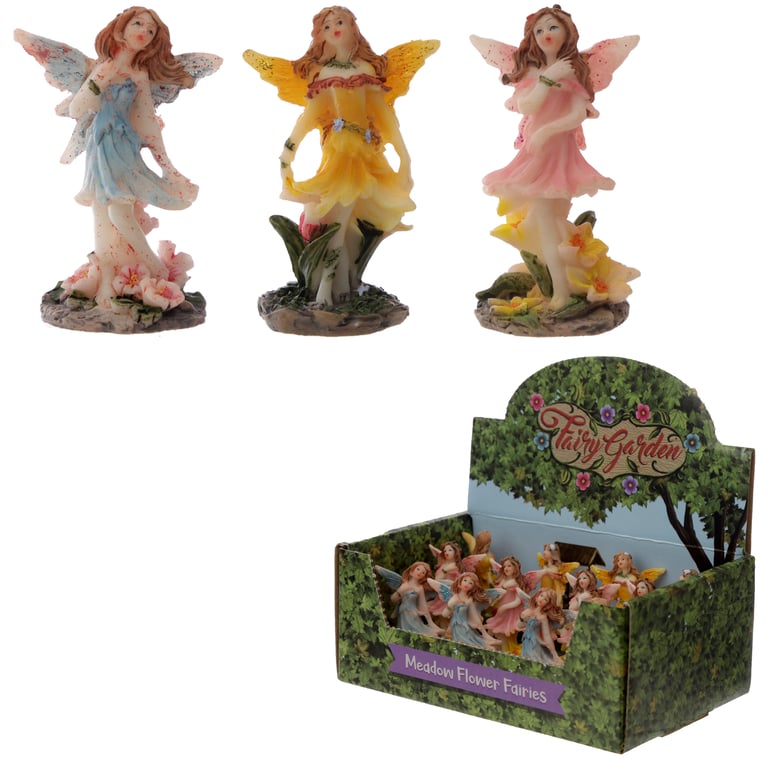 Meadow Flower Fairy Resin Collectible Statue